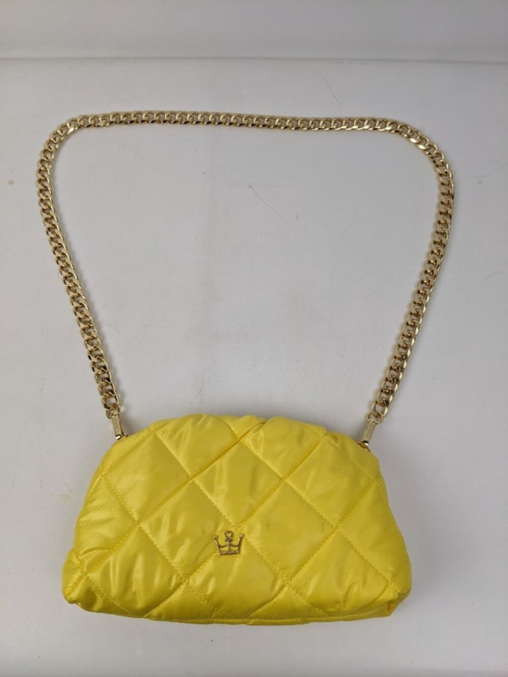Oliver Thomas Quilted Lemon Yellow Purse Shoudler Bag Handbag OTA2033